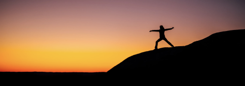 Image - person in silhouette