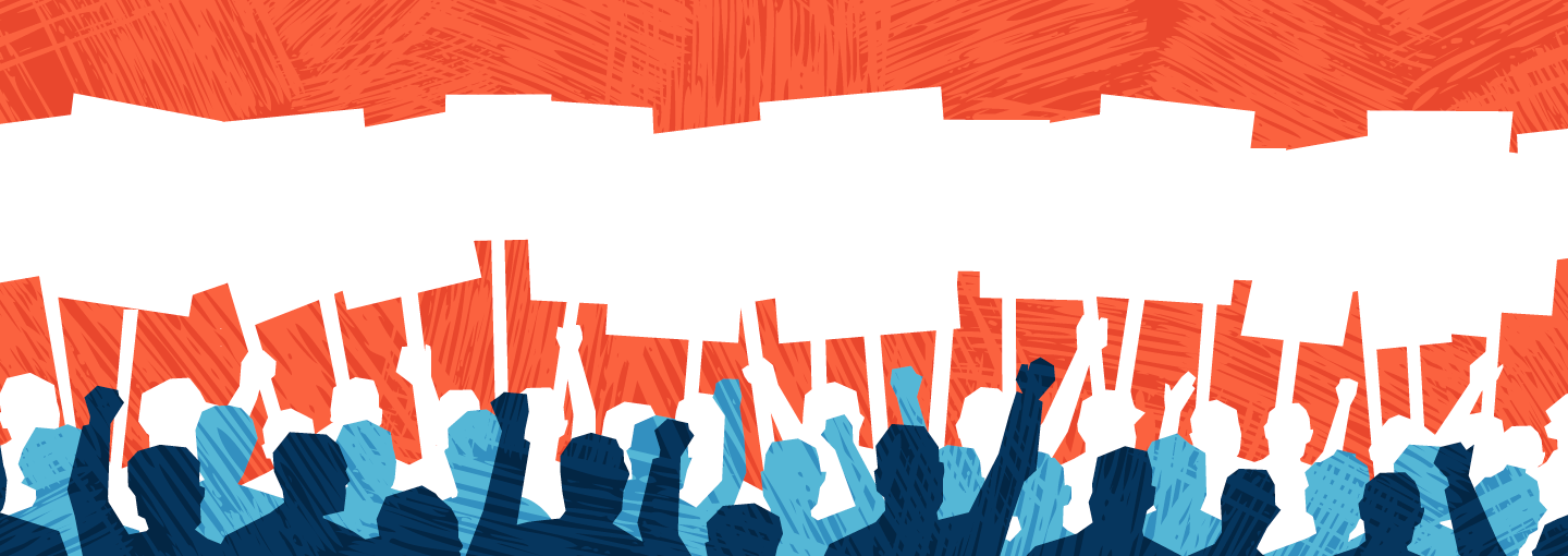 Image - people holding signs