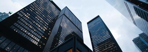 Image - modern black skyscrapers