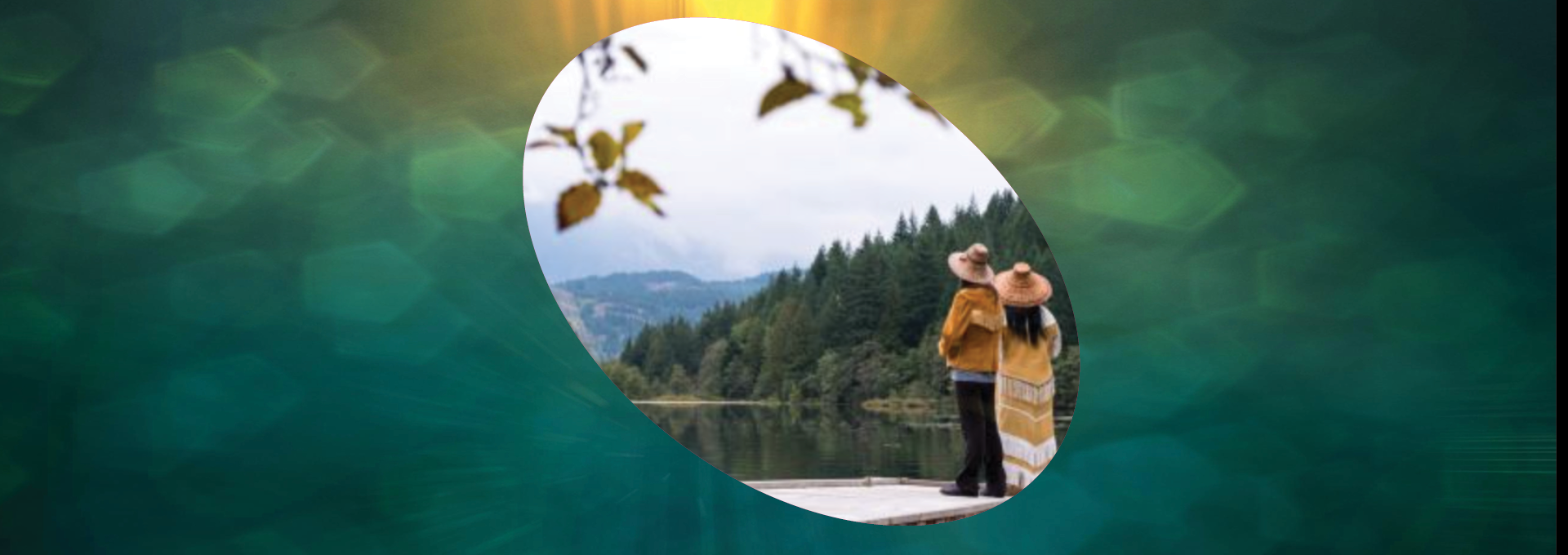 Image - woman and man looking at mountain