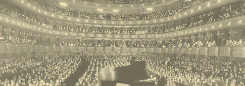 Image - piano on concert hall stage