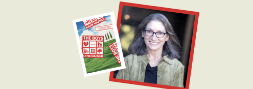 Image - Katie Hafner and book cover of "The Boys"