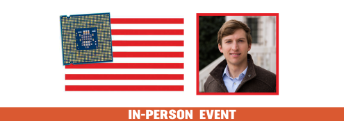 Image - Chris Miller, U.S. flag and a microchip