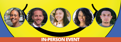 Image - speaker photos, and large illustrated smile