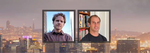 Image - photos of speakers and Oakland skyline