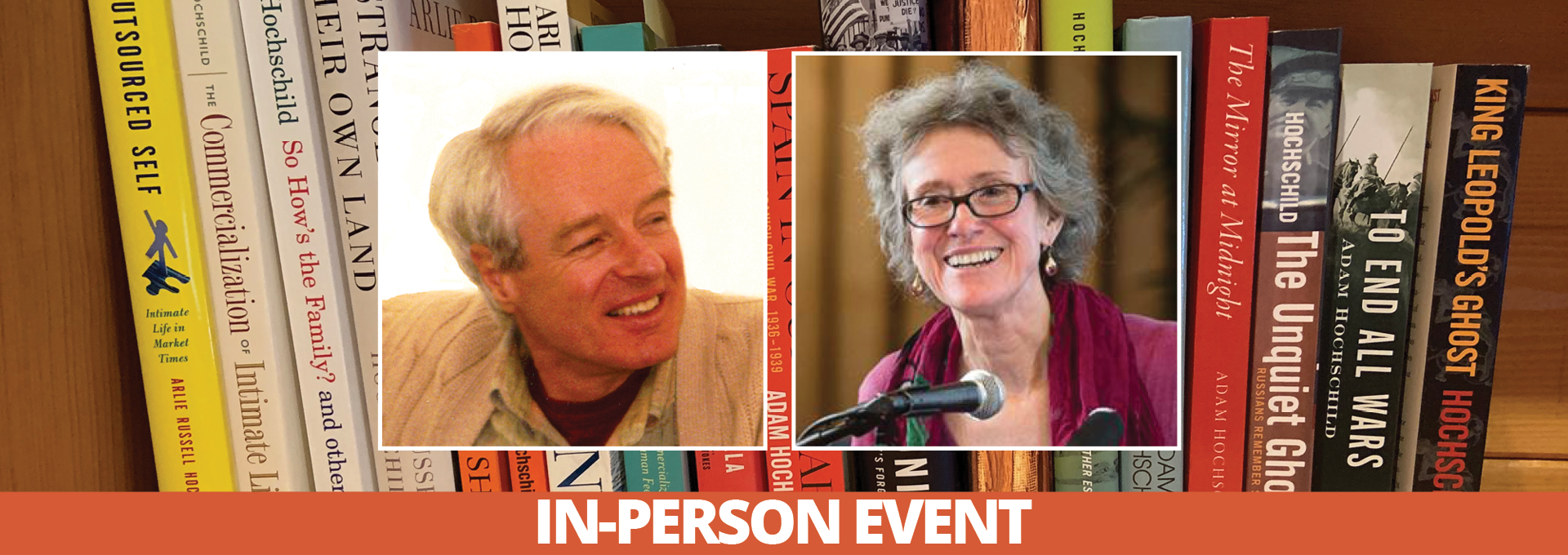 Image - photos of speakers and books