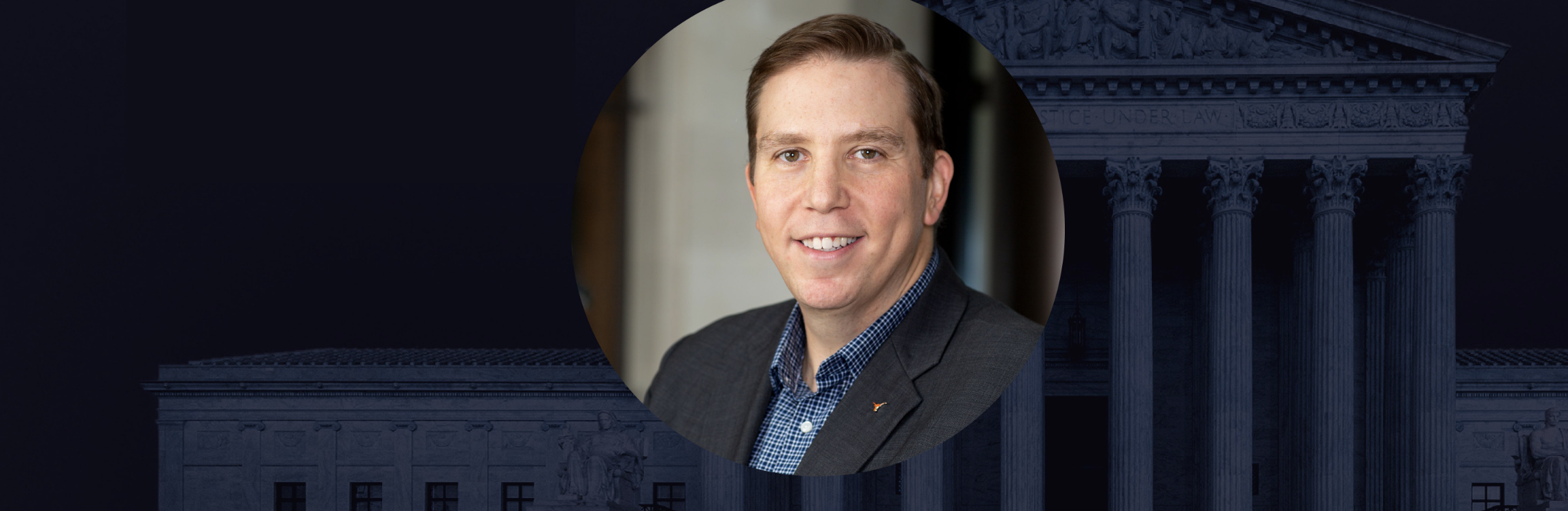 Image - Stephen Vladeck photo and front of U.S. Supreme Court building