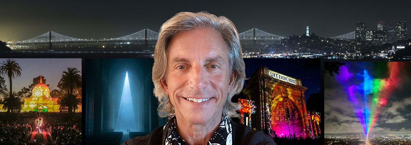 Image - the speaker plus examples of his art