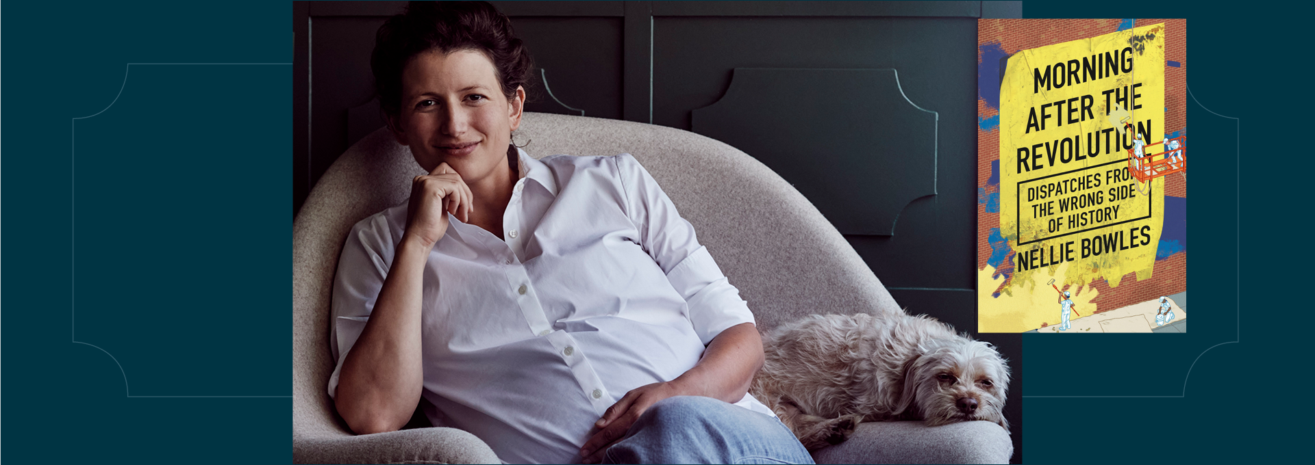 Image - Nellie Bowles and her book cover