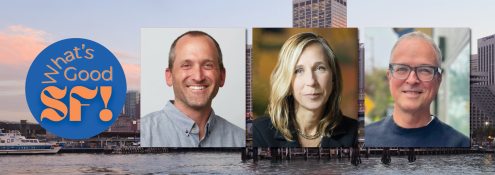 Image - speakers and San Francisco downtown