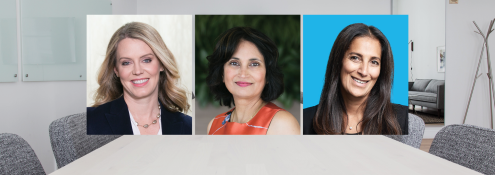 Image - the speakers with background of conference table