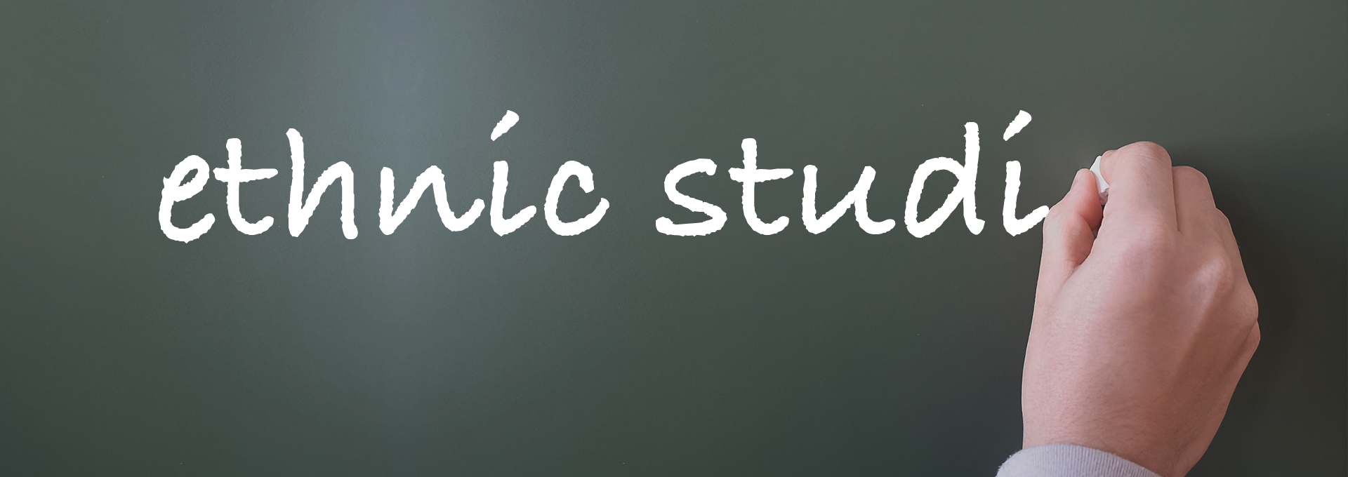 Image - hand on chalkboard and text