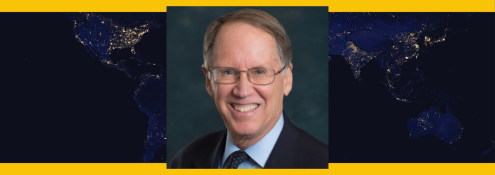 Image - the speaker, with global background