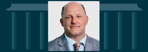 Image - the speaker, and outline of bank building