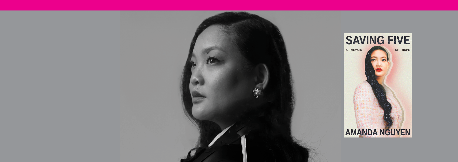 Image - the speaker and her book cover