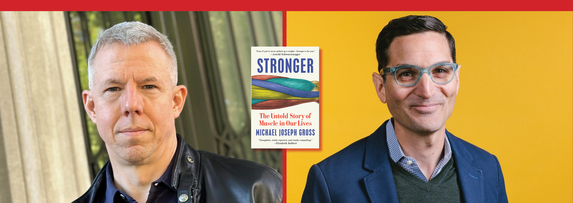 Image - the speakers and a book cover