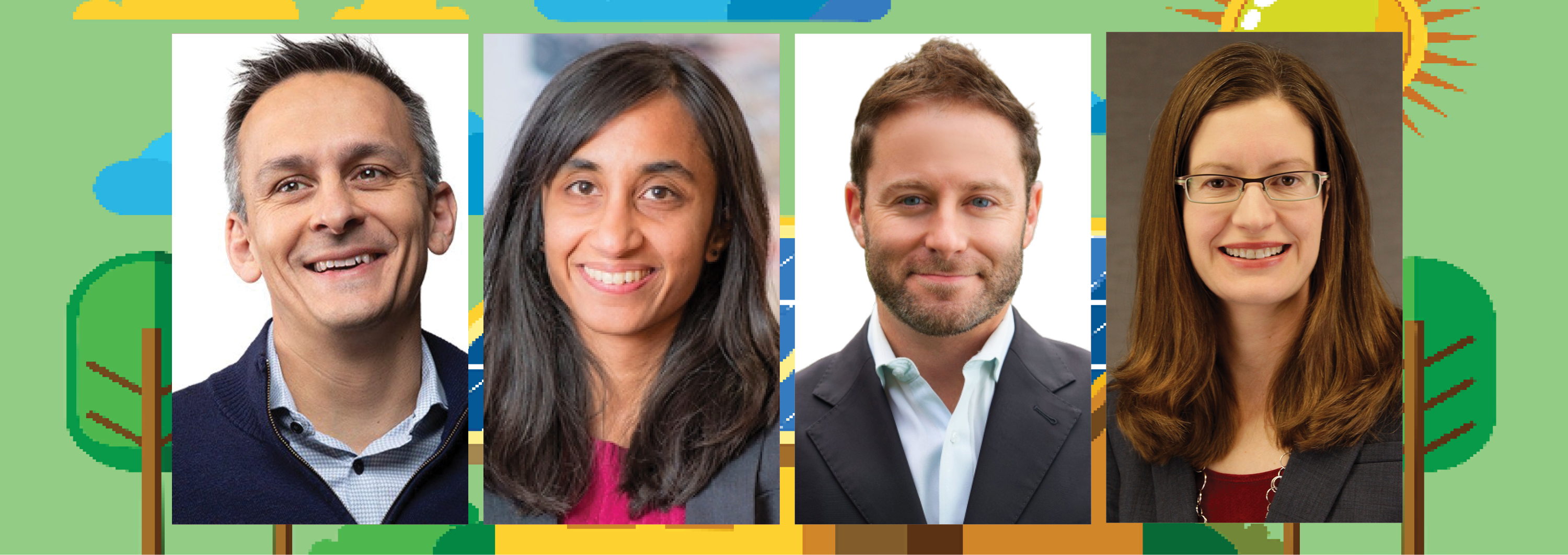 Image - the speakers and illustration of green energy types