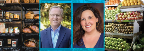 Image - the speakers and images of groceries on shelves