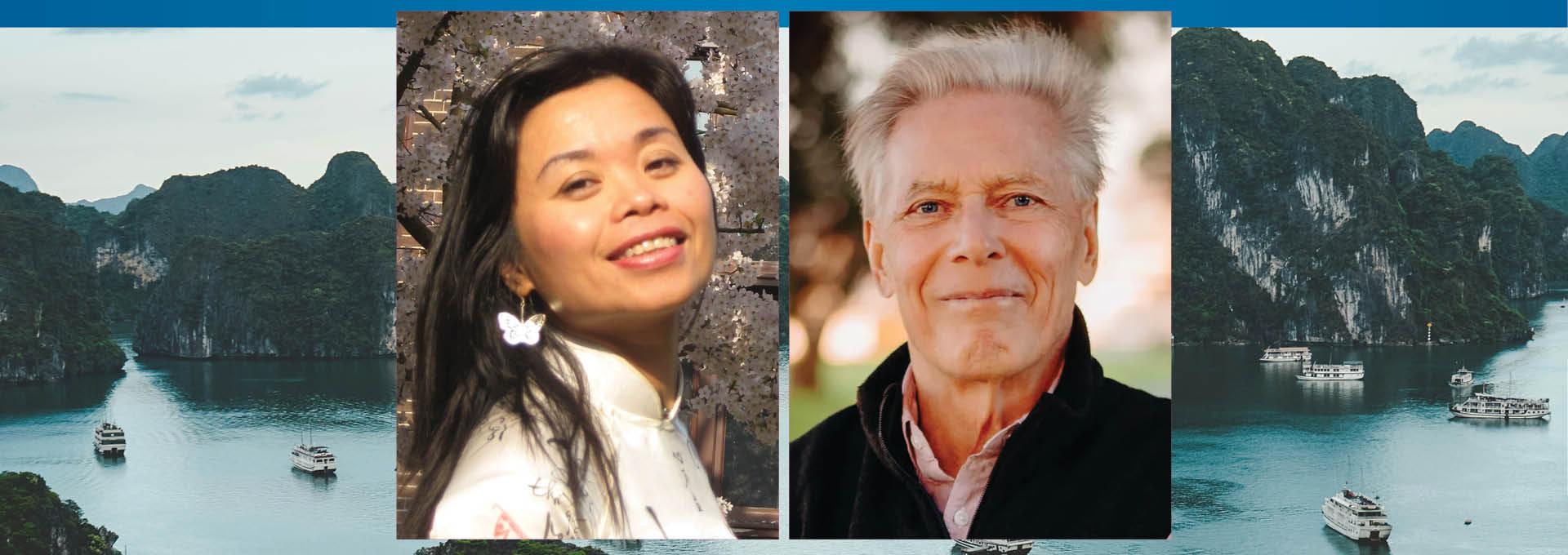 Image - the speakers and Vietnamese coastline