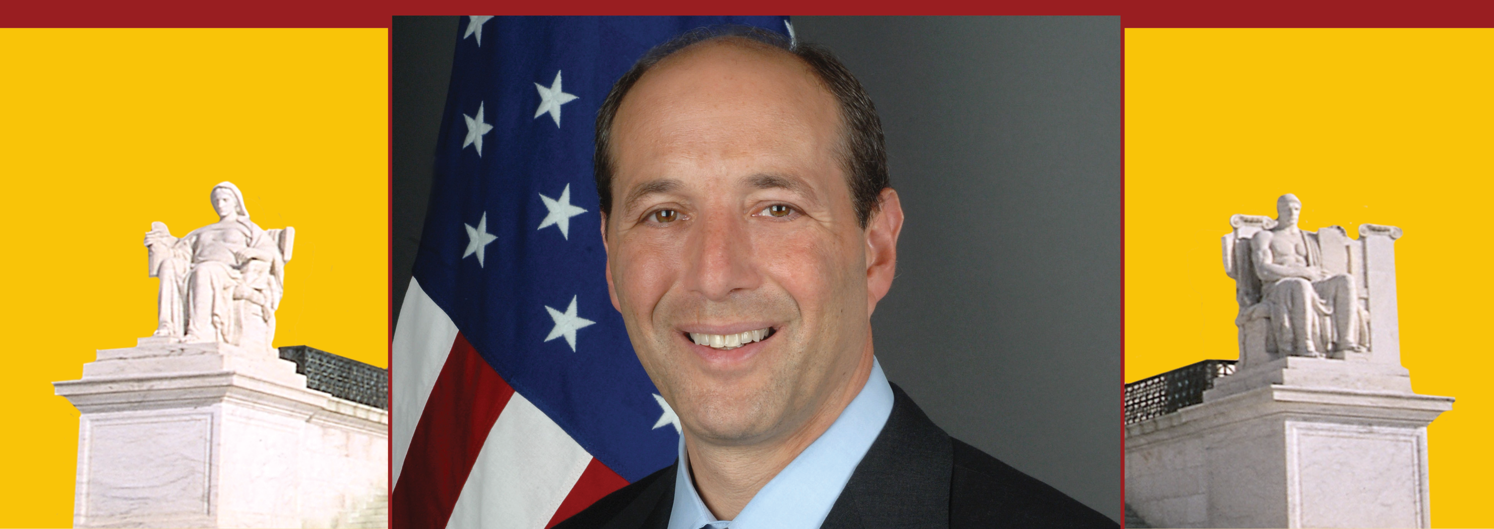 Image - Jeff Bleich and detail from court building