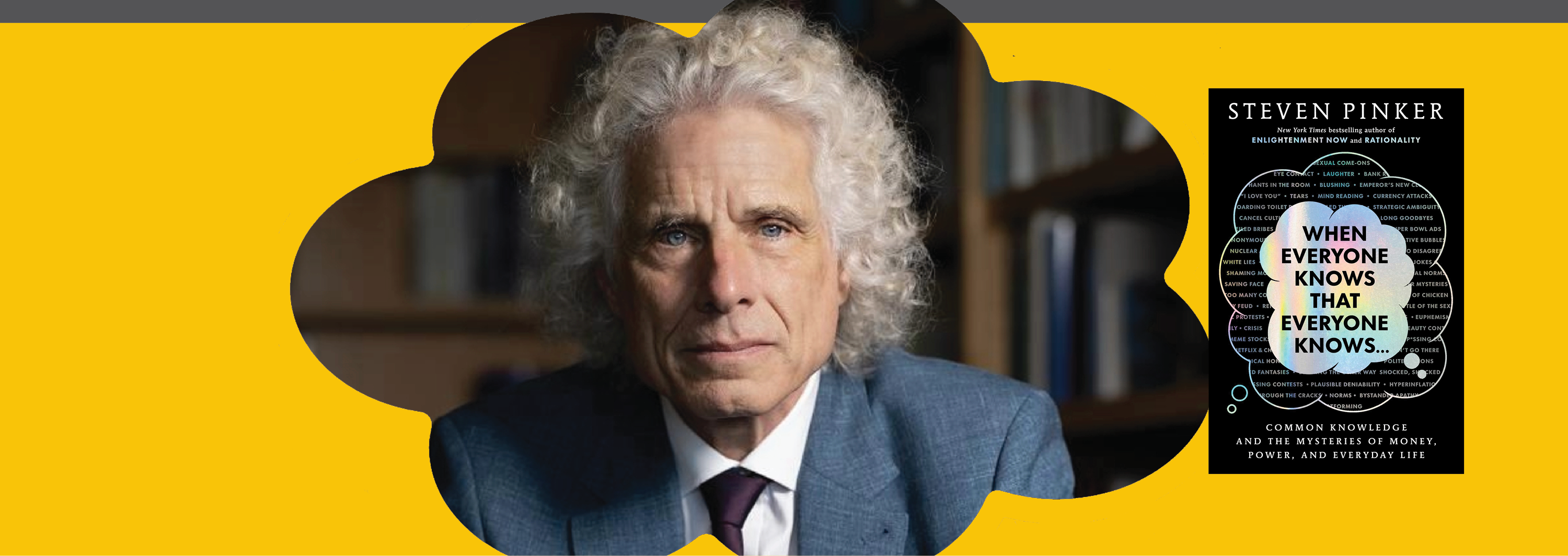 Image - Steven Pinker and his book cover