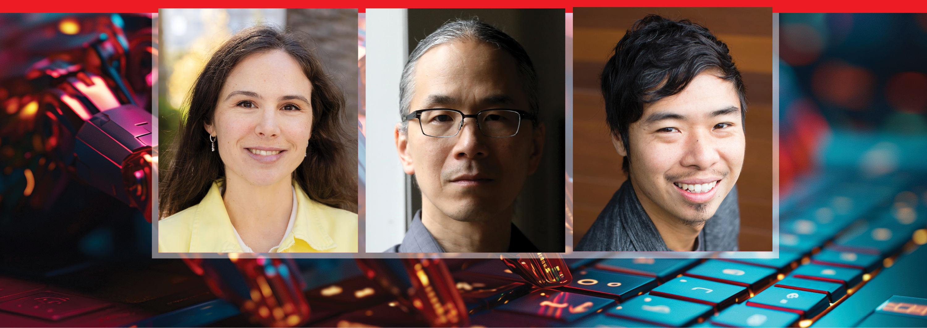 Image - the speakers and image of robot typing