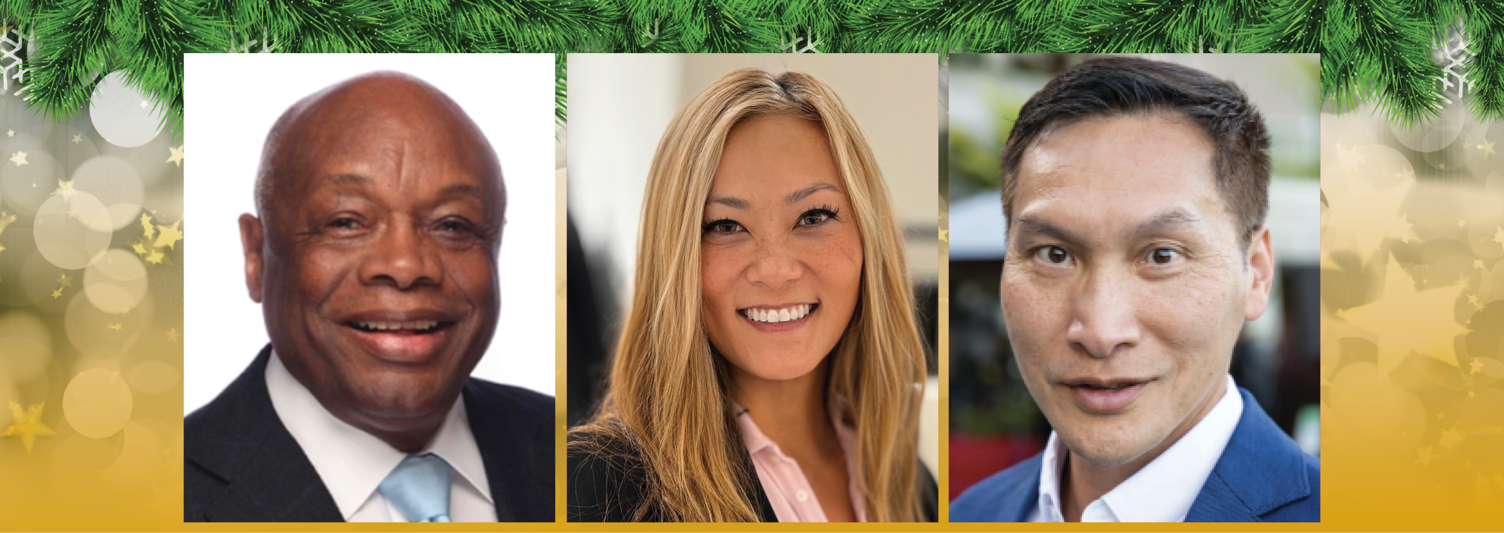 Image - the speakers and holiday decorations