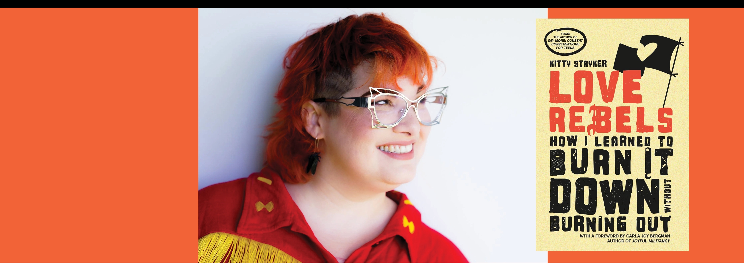 Image - the speaker and her book cover