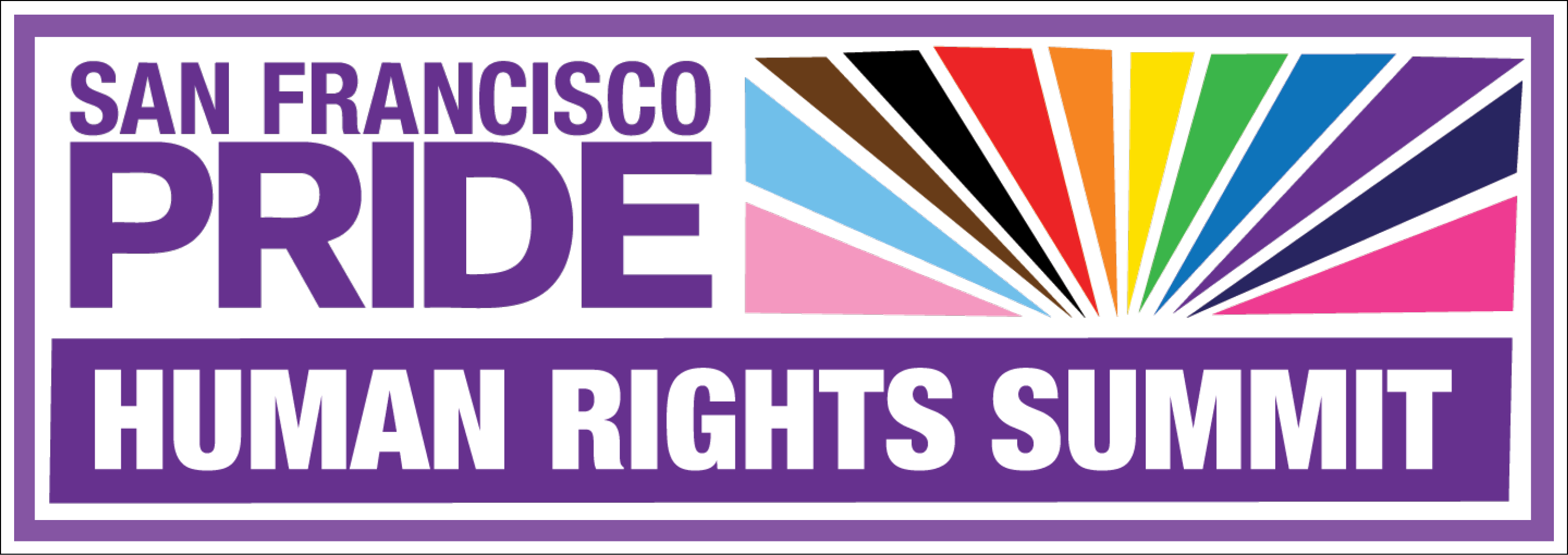 Image - program title and burst of rainbow colors