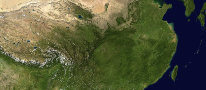 Image - satellite image of China
