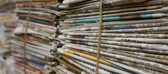 Image - bundles of newspapers
