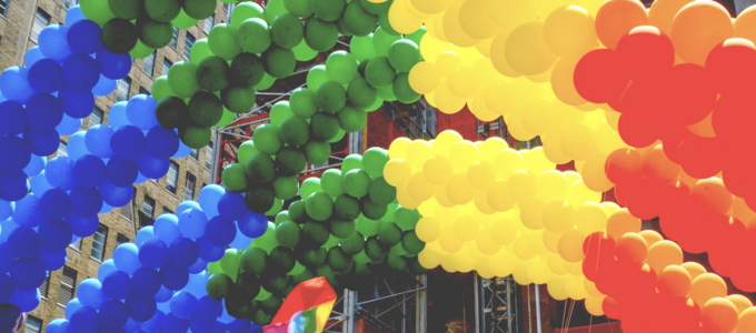 Image - rainbow balloons