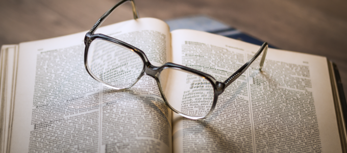 Image - book with glasses