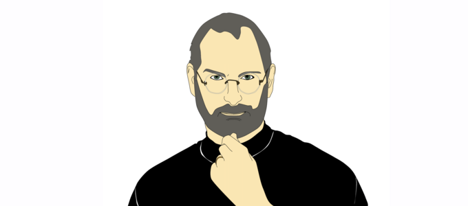 Illustration of Steve Jobs