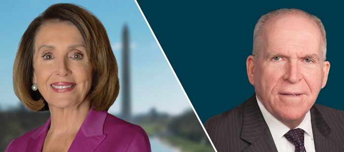 Image - Nancy Pelosi and John Brennan