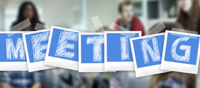 image - text plus people in a meeting