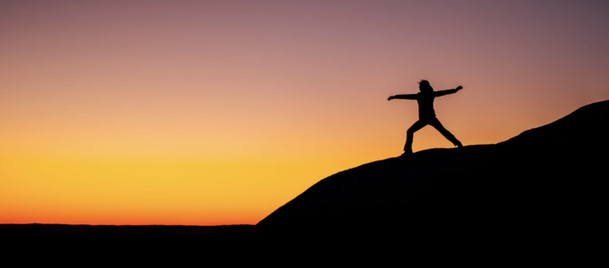 Image - person in silhouette