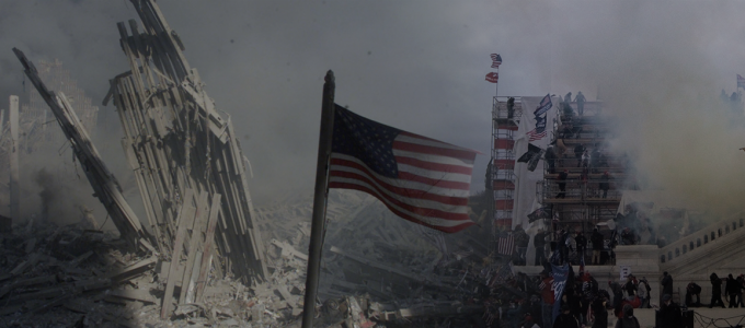 Image - collage of images from the World Trade Center on 9/11