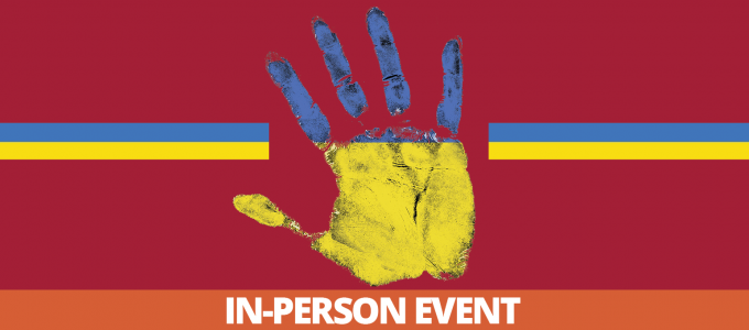 Image - hand in colors of Ukraine flag
