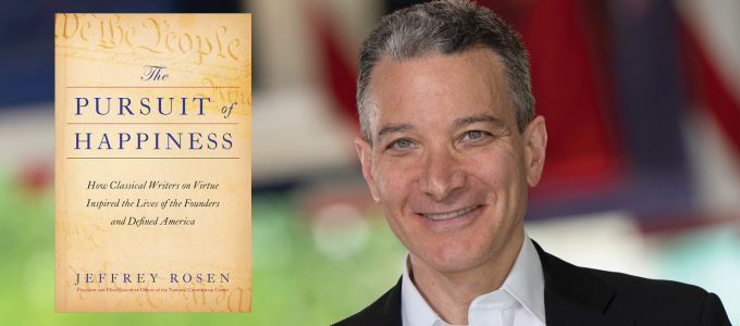 Image - Jeffrey Rosen and cover of his book