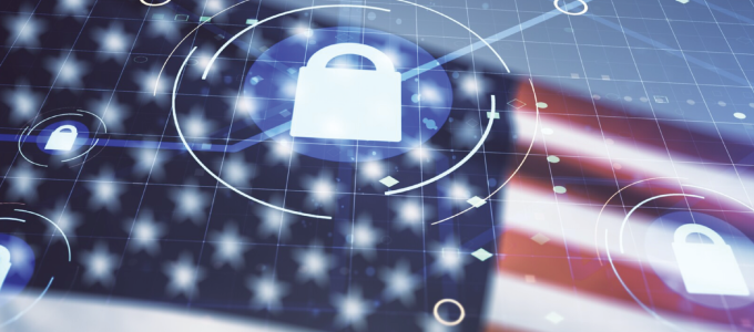 Image - American flag and digital symbols
