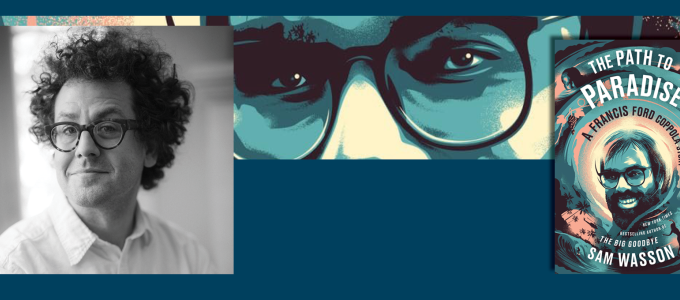 Image - the author, detail from his book cover, and full book cover