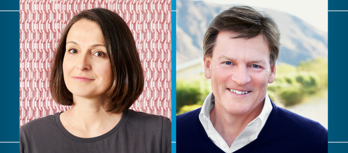 Image - Sarah Thornton with Michael Lewis