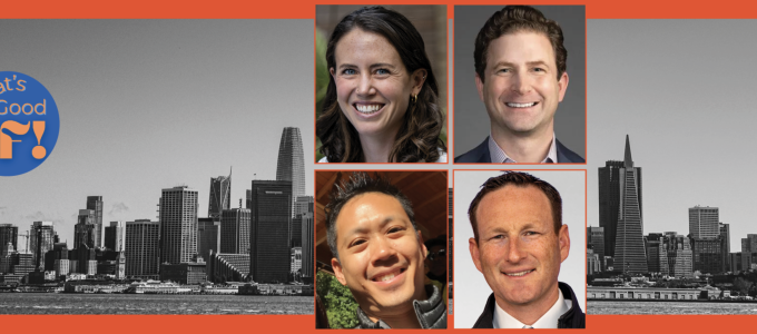 Image - the speakers and San Francisco skyline