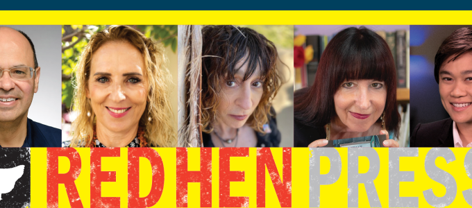 Image - the speakers and Red Hen Press logo