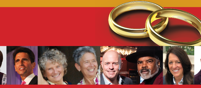 Image - the speakers and 2 wedding rings