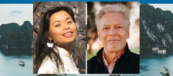 Image - the speakers and Vietnamese coastline
