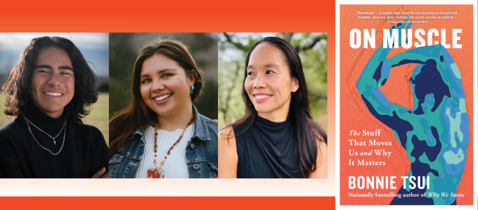 Image - the speakers and Tsui's book cover