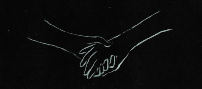Image - drawing of hands touching each other