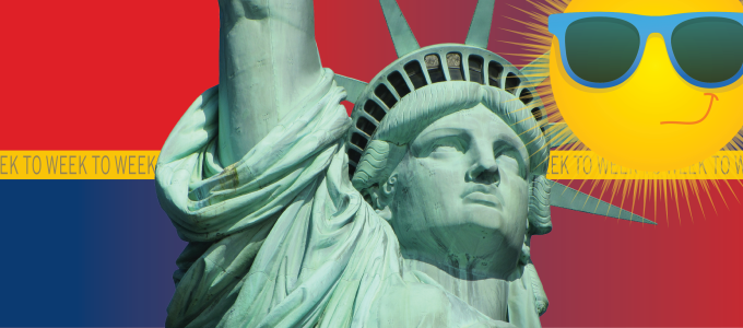 Image - Statue of Liberty and the sun